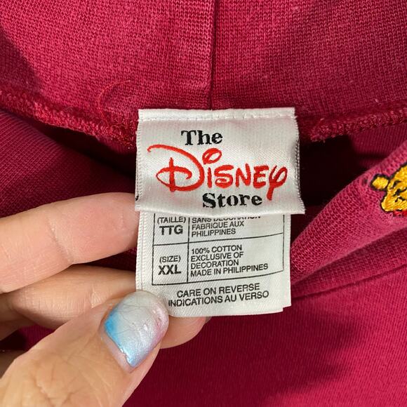 Vintage Disney Women's Dark Red Winnie The Pooh Embroidered Turtleneck Size XXL - Picture 5 of 8